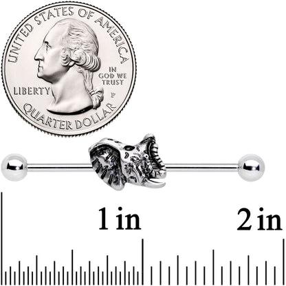 14G Natures Own Design Elephant Industrial Barbell 38mm