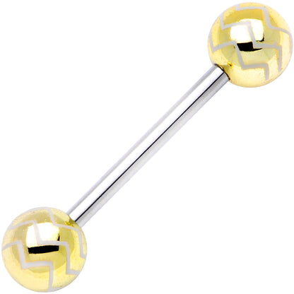Pastel Wavy Lines Barbell Tongue Ring Set of 4