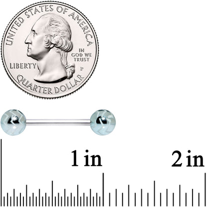 Pastel Wavy Lines Barbell Tongue Ring Set of 4