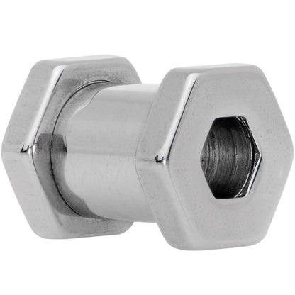 2G Geometric Hexagon Screw Fit Tunnel Plug Set