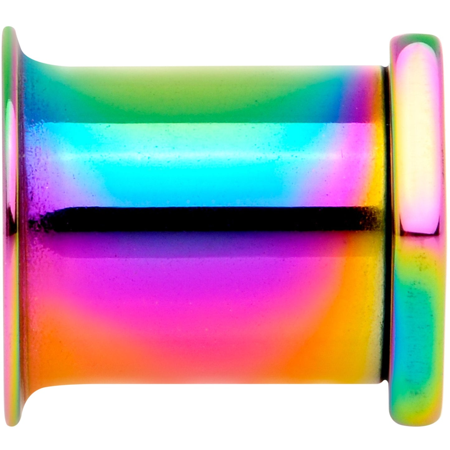 Rainbow Geometric Hexagon Double Flare Tunnel Plug Set 3mm to 25mm