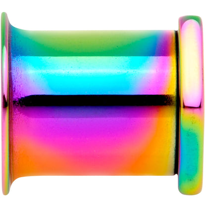 Rainbow Geometric Hexagon Double Flare Tunnel Plug Set 3mm to 25mm