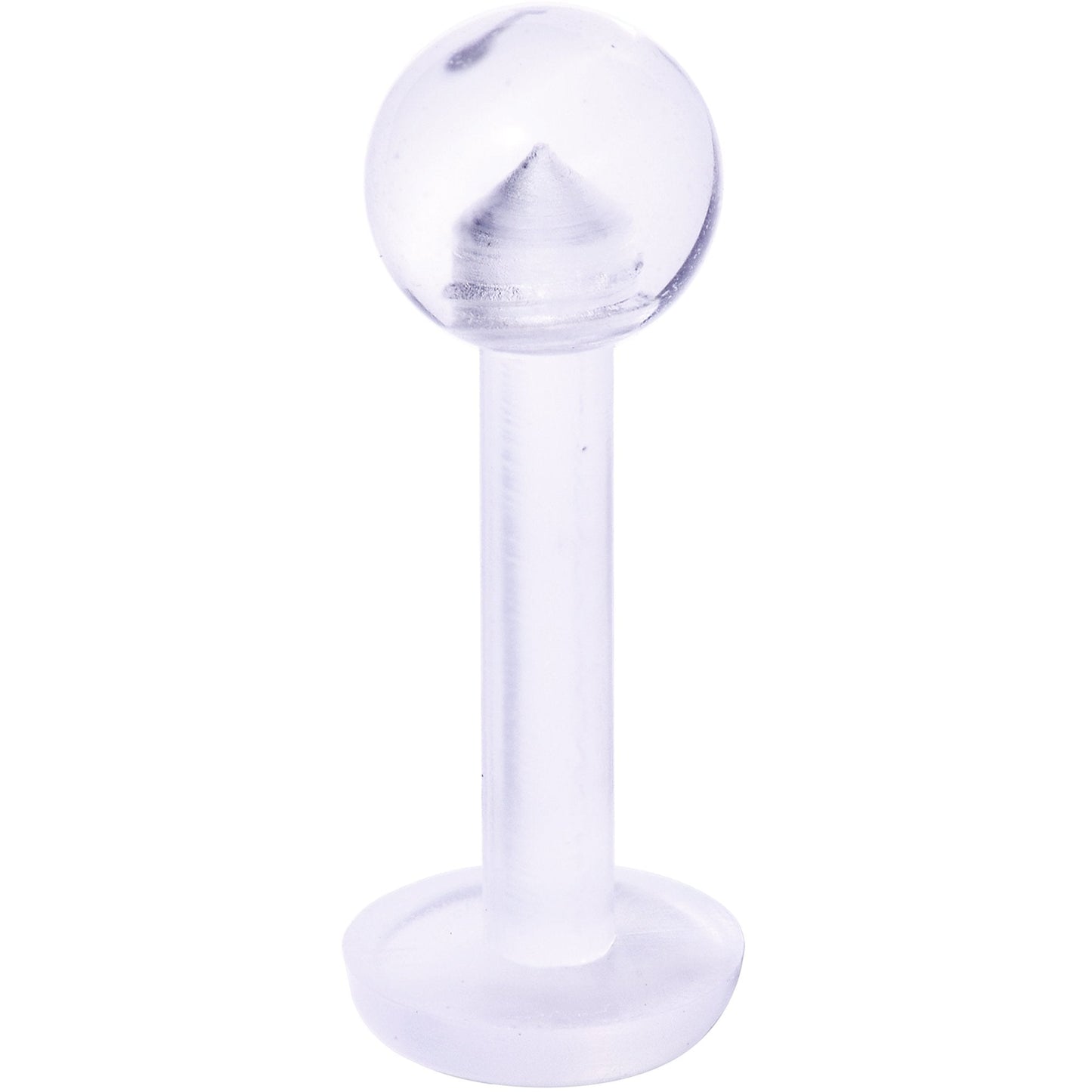 14G 5/16 Clear Flexible Bioplast Labret Monroe Retainer