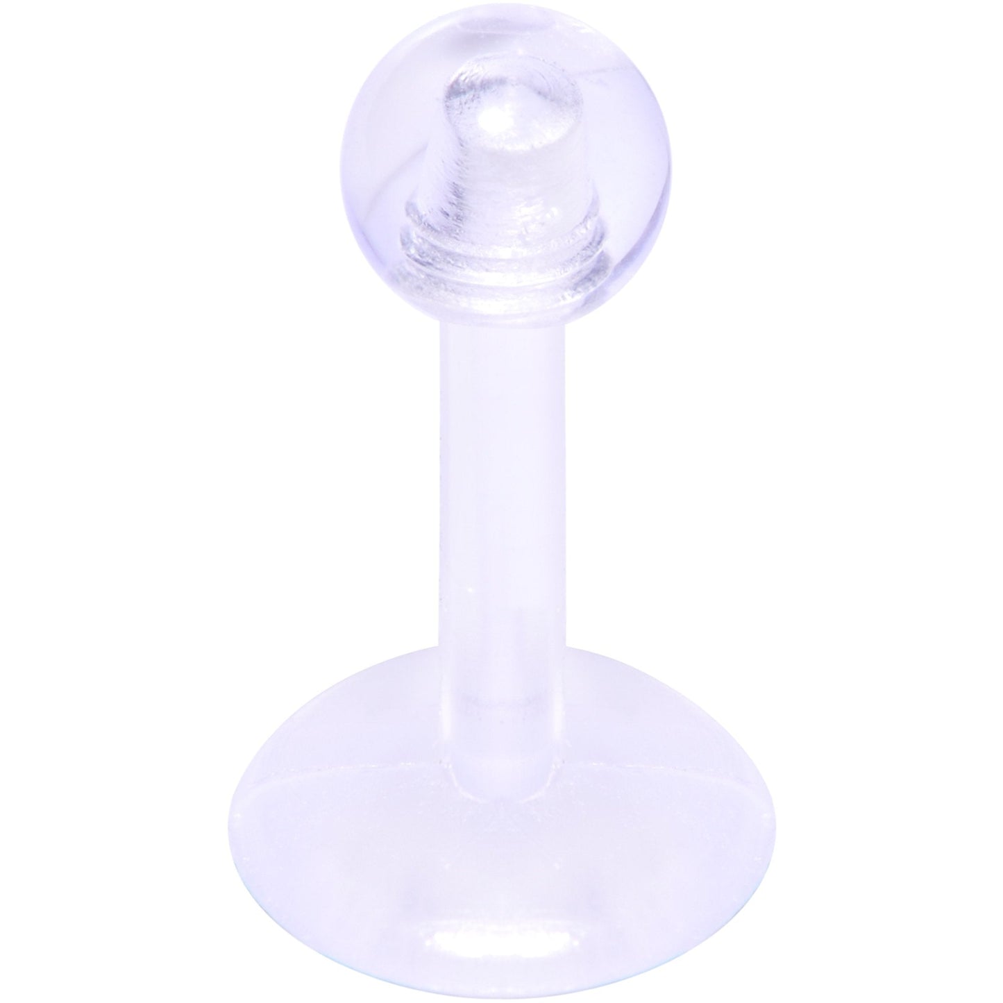 16G 1/4 Clear Flexible Bioplast Labret Monroe Tragus Retainer