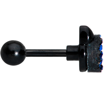 16G 1/4 Blue Faux Druzy Itty Bitty Kitty Cat Cartilage Tragus Earring