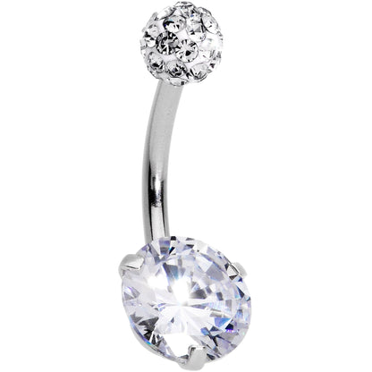 Clear Gem Days of Disco Belly Ring