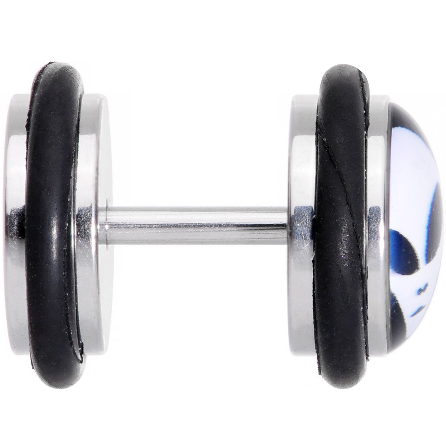 Black White Outer Space Alien Cheater Plug