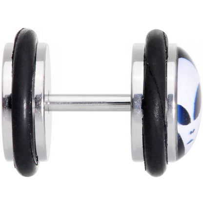 Black White Outer Space Alien Cheater Plug