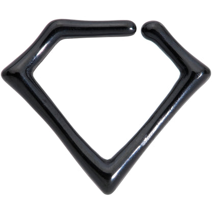 16G 5/16 Black Rhombus Closure Ring