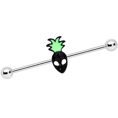 14G Green Black Sneaky Pineapple Alien 38mm