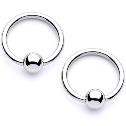 14G White Faux Opal Elephant BCR Barbell Nipple Ring Set of 4