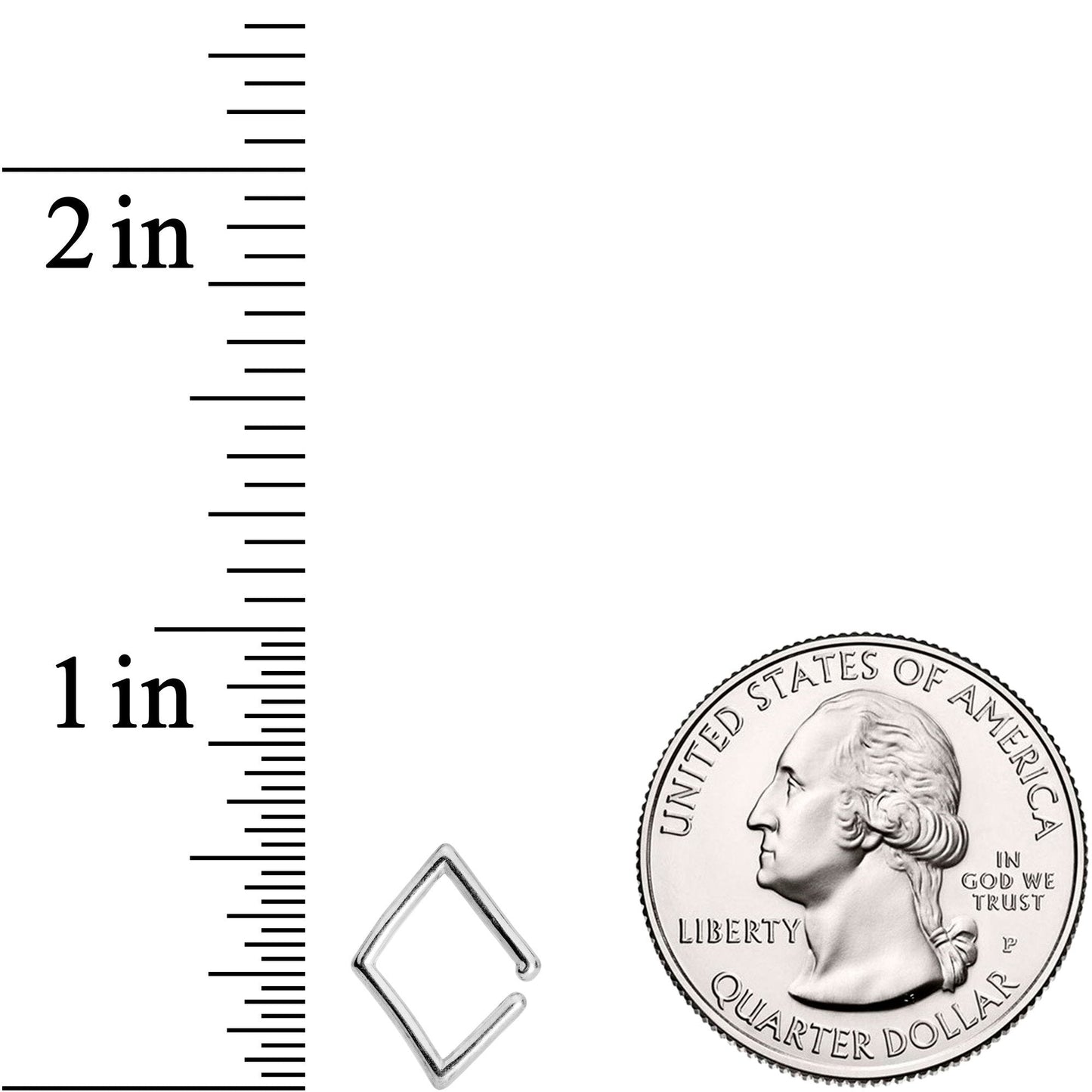 16G Simply Steel Rhombus Closure Ring