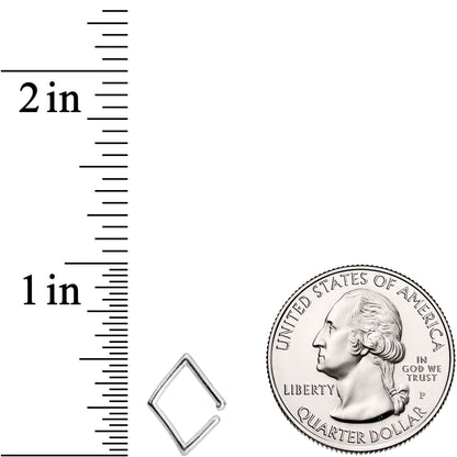 16G Simply Steel Rhombus Closure Ring