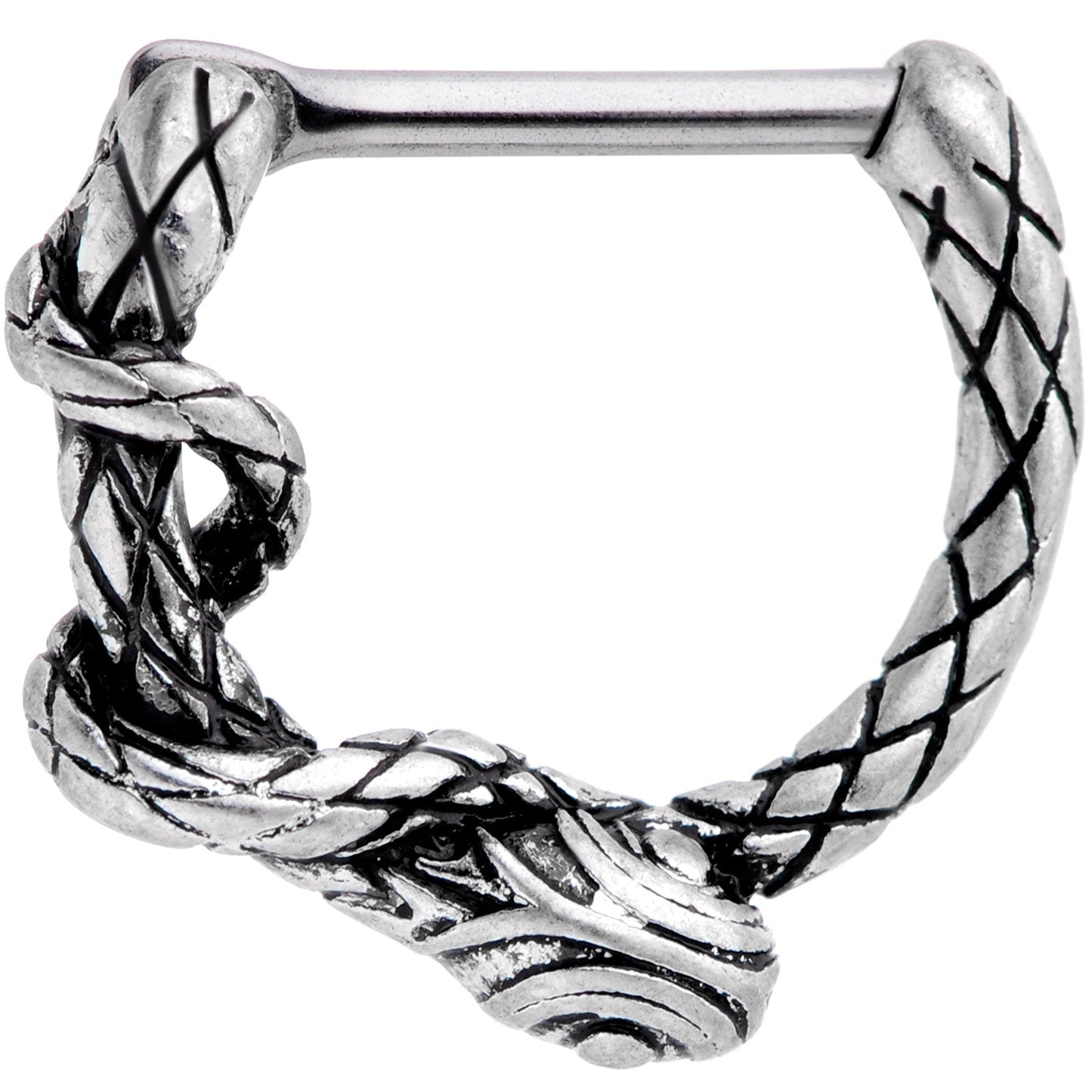 16G 5/16 Slithering Snake Septum Clicker