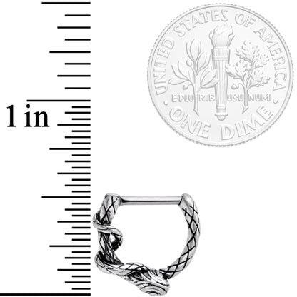 16G 5/16 Slithering Snake Septum Clicker