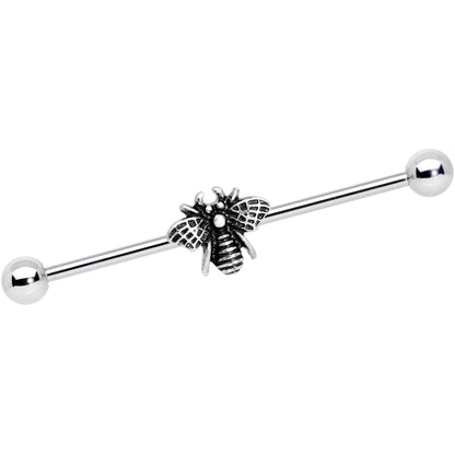 14G Bumbling Bumblebee Industrial Barbell 38mm