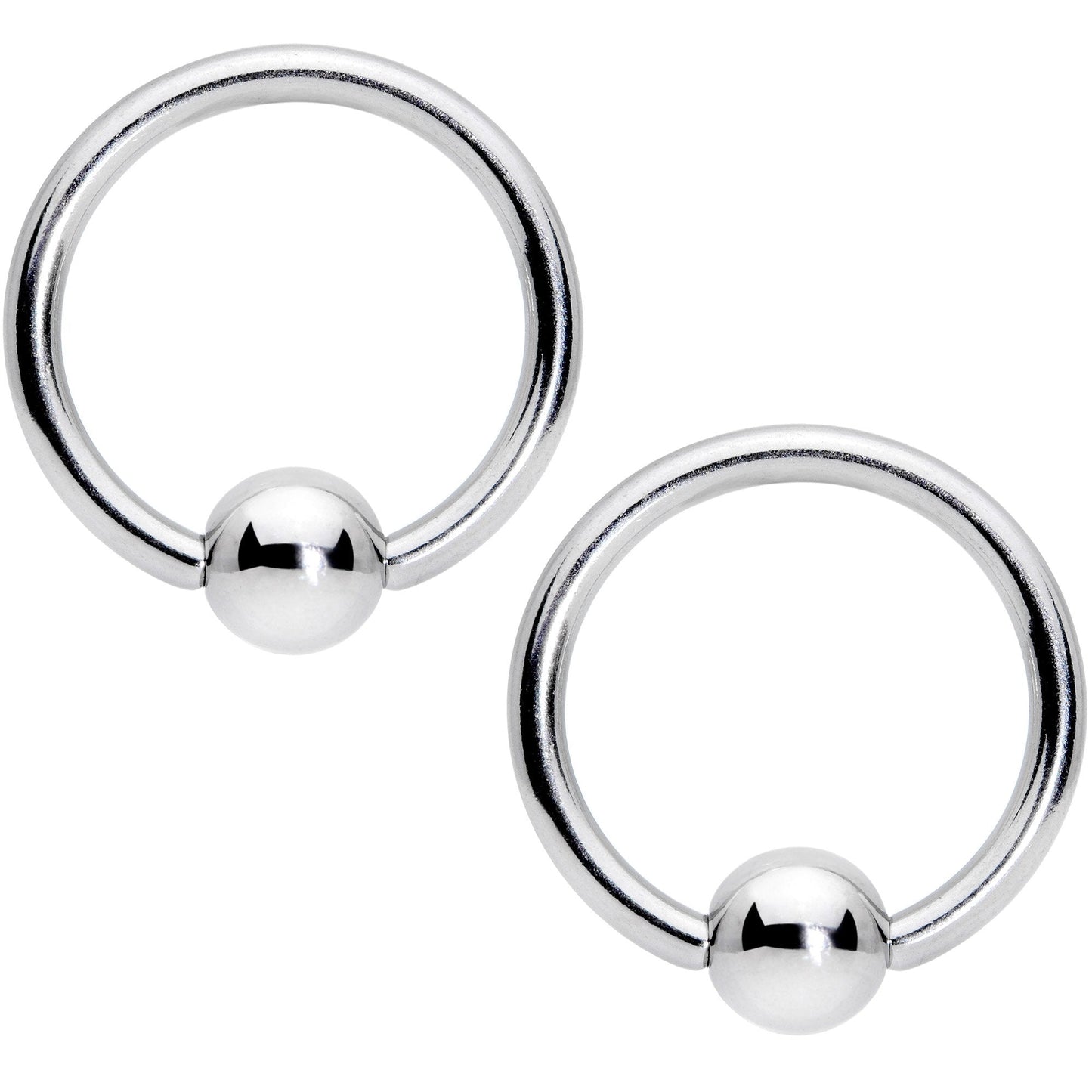 14G 7/16 1/2 Aqua Gem Flowers BCR Barbell Nipple Ring Set of 4