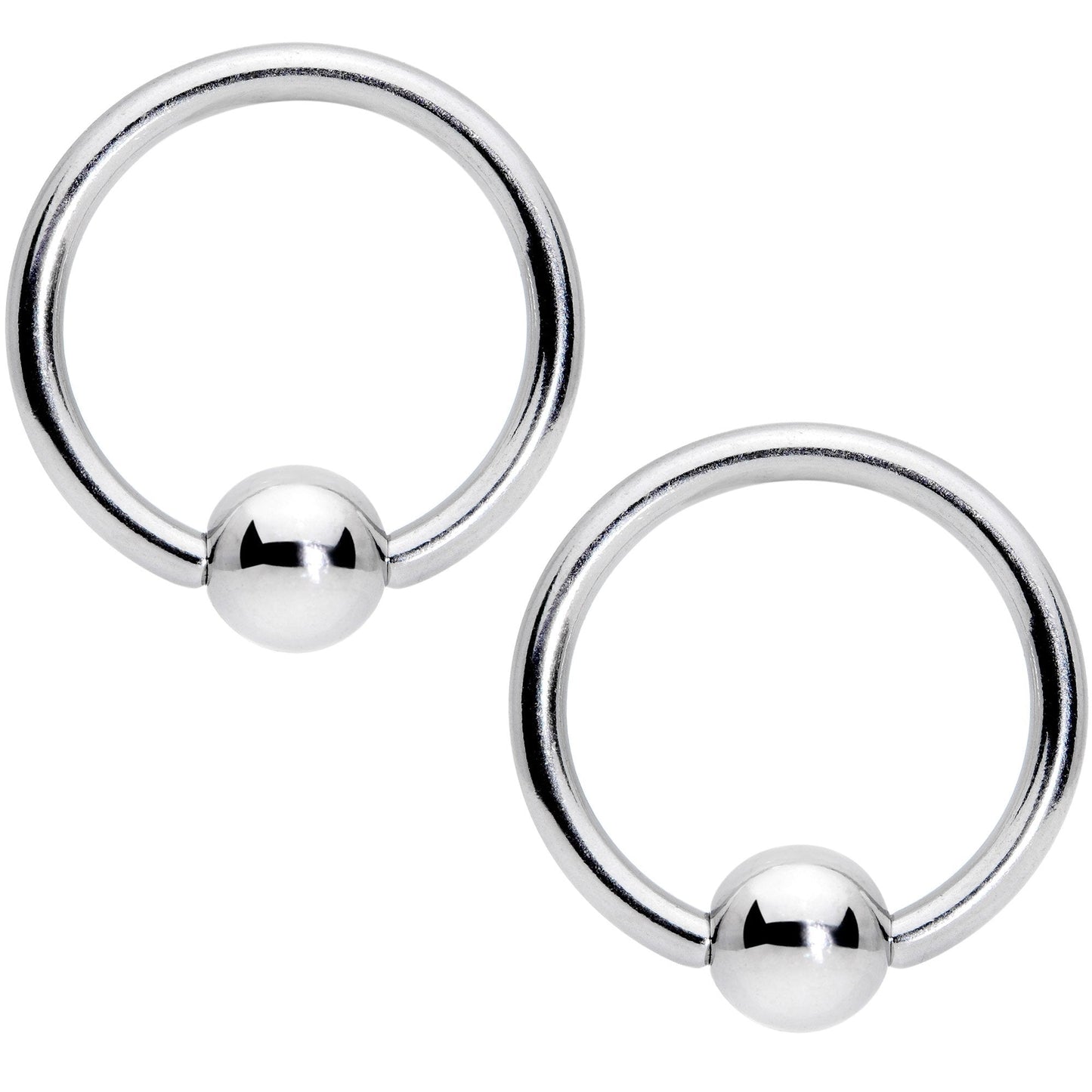 14G 7/16 1/2 Pink Gem Flowers BCR Barbell Nipple Ring Set of 4