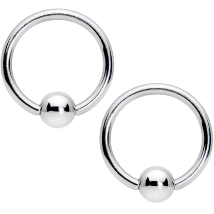 14G Clear Gem Gold Tone Flowers BCR Barbell Nipple Ring Set