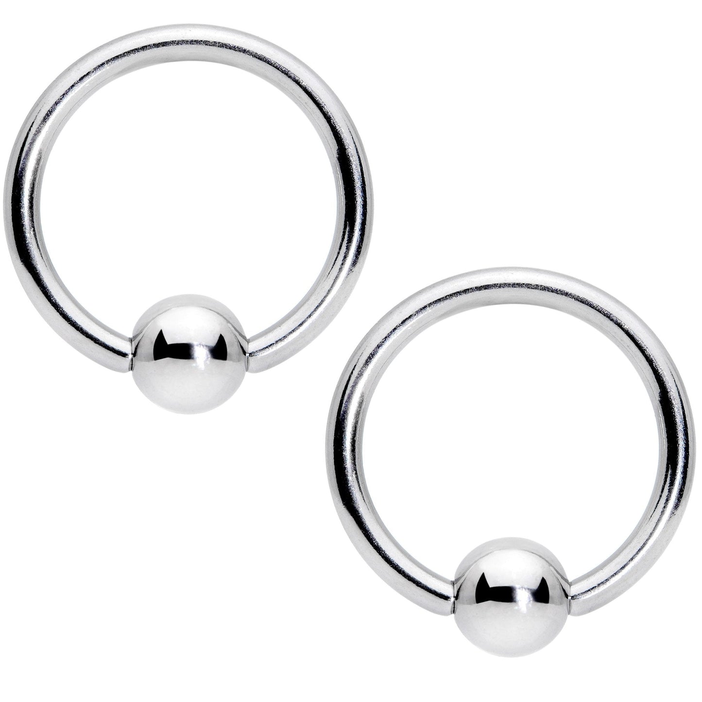 14G Clear Gem Rose Gold Tone Flowers BCR Barbell Nipple Ring Set