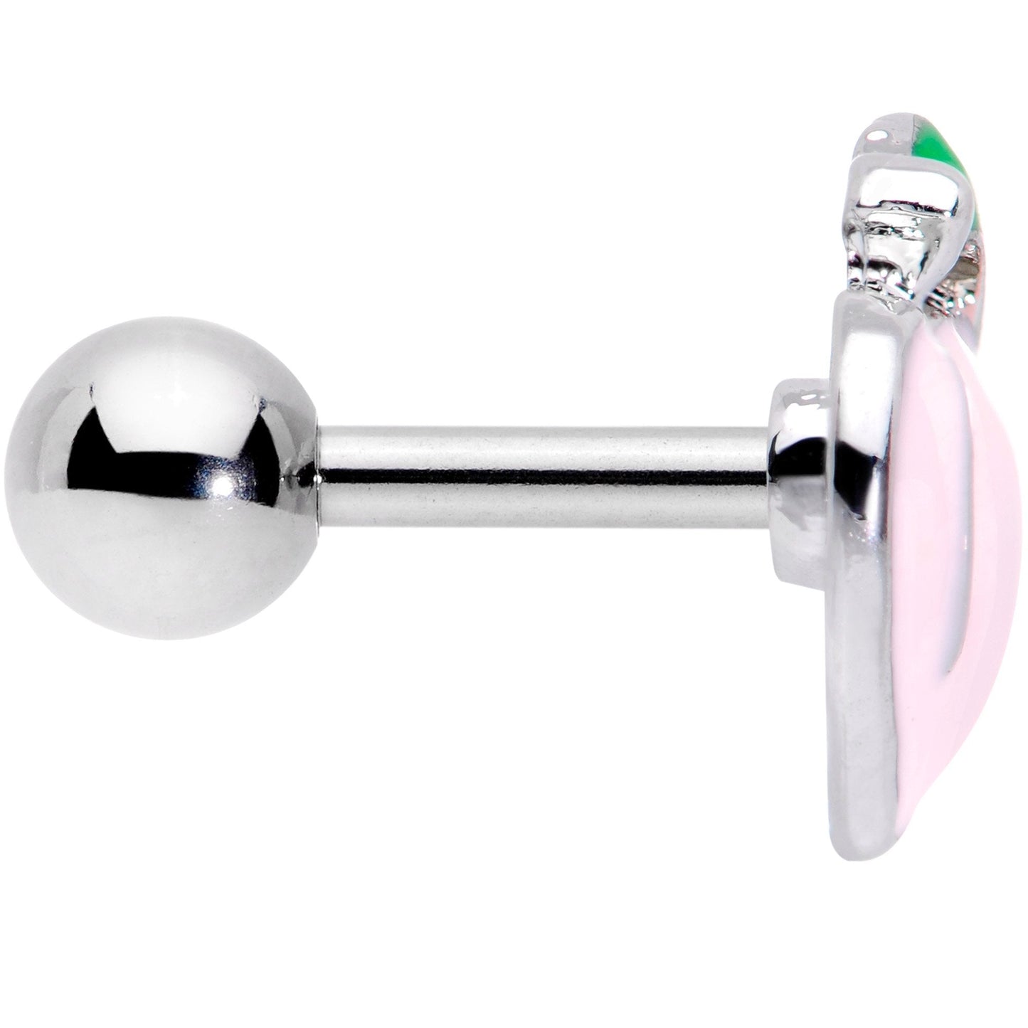 16G 1/4 Sweet Pink Peach Cartilage Tragus Earring