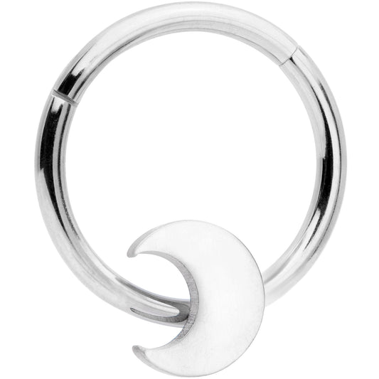 16G 3/8 Crescent Moon Hinged Segment Ring