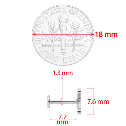 16G 5/16 Fantastic Dragon Internally Threaded Labret Tragus