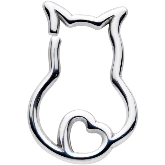16G 5/16 Luv Kitty Cat Closure Ring