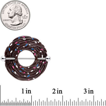 14G 33mm Chocolate Cupcake Nipple Shield Set