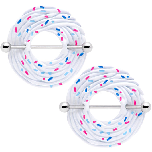 14G 33mm Vanilla Cupcake Nipple Shield Set