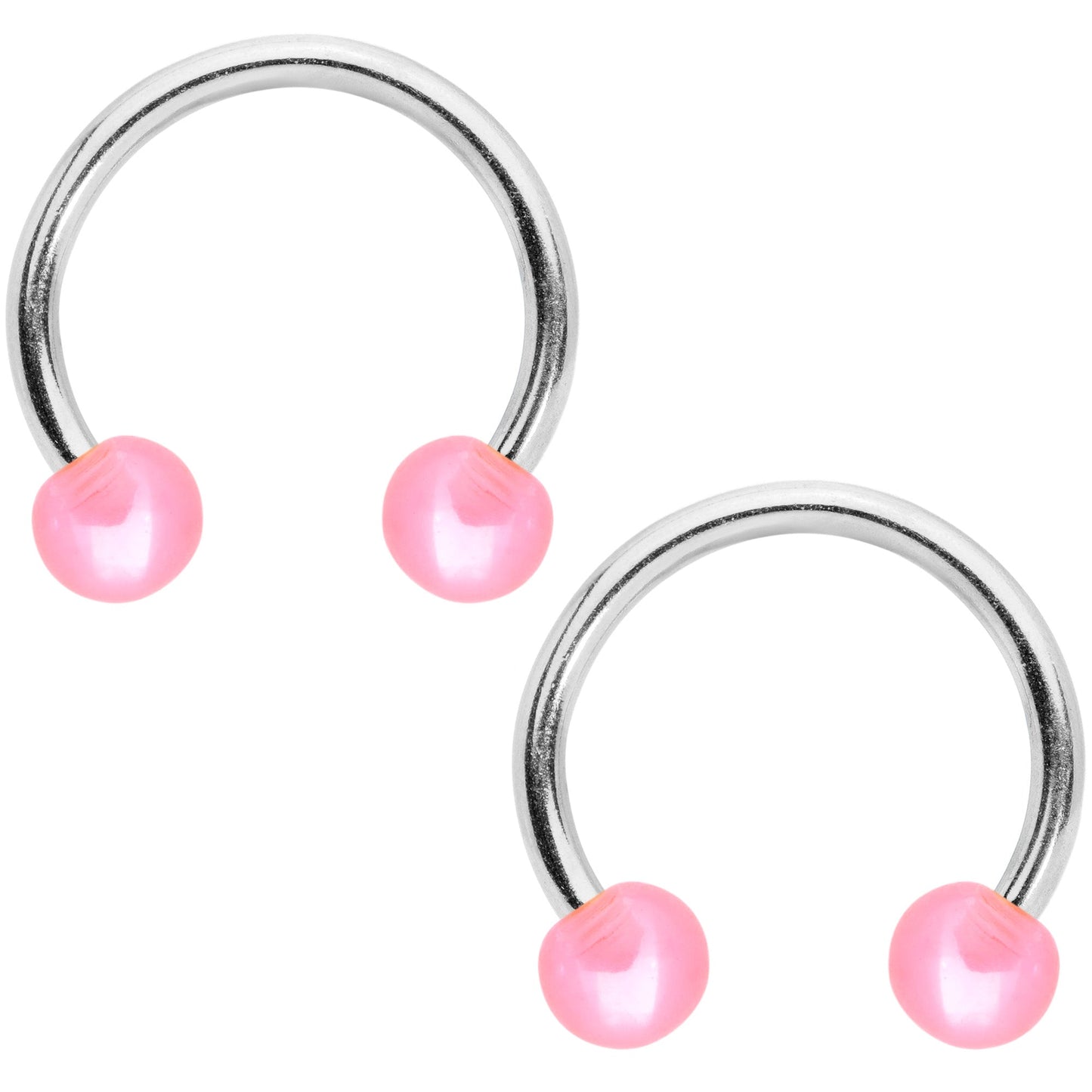 14G Pastel Unicorn UV Horseshoe Barbell Nipple Ring Set of 4