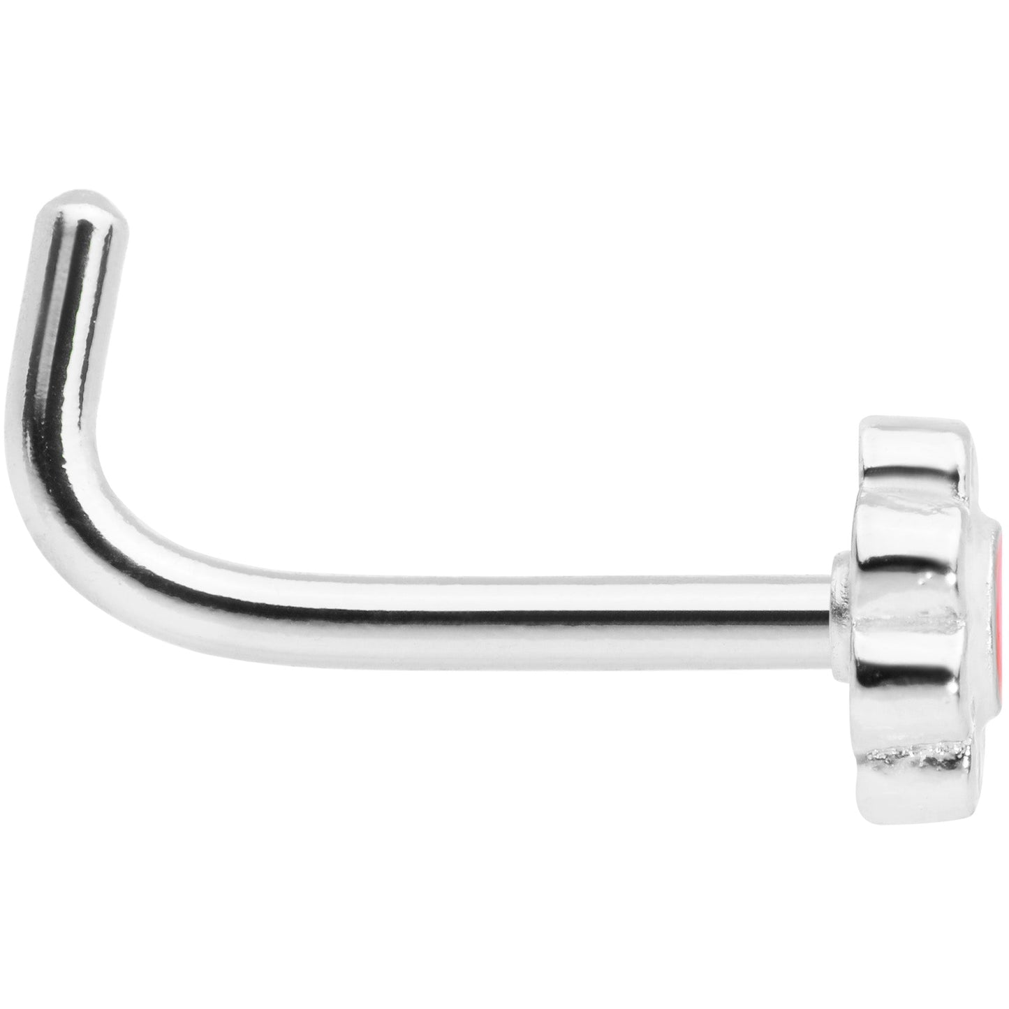 18G 5/16 Spring Flower L Shaped Nose Ring