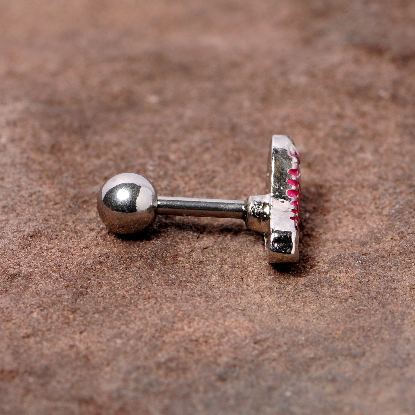 16G 1/4 Pink High Top Sneaker Cartilage Tragus Earring