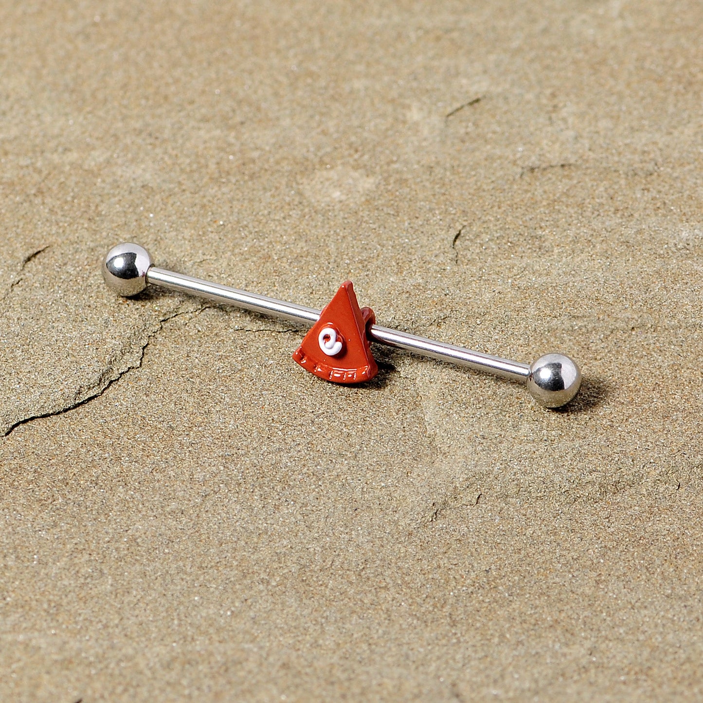 14G Pumpkin Pie Thanksgiving Industrial Barbell 38mm