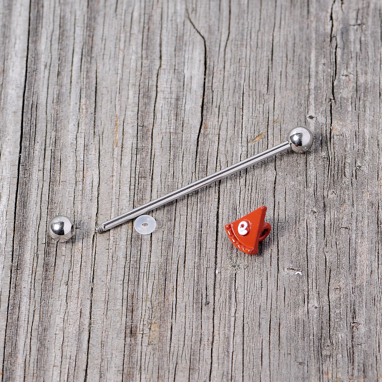 14G Pumpkin Pie Thanksgiving Industrial Barbell 38mm