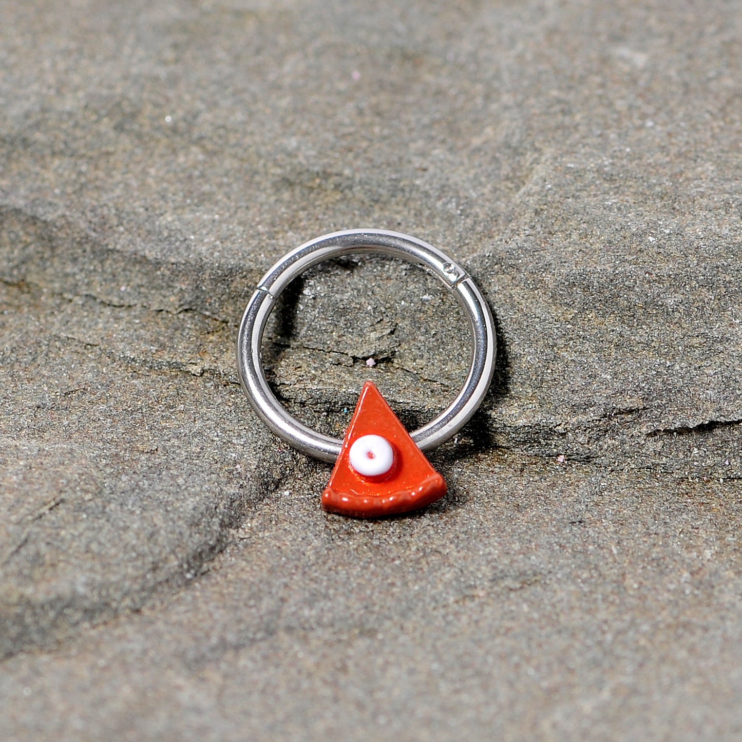 16G 3/8 Pumpkin Pie Thanksgiving Holiday Hinged Segment Ring