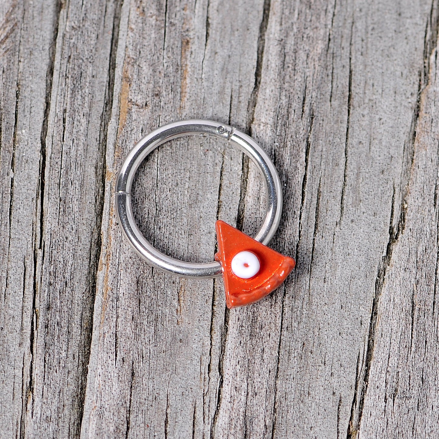 16G 3/8 Pumpkin Pie Thanksgiving Holiday Hinged Segment Ring