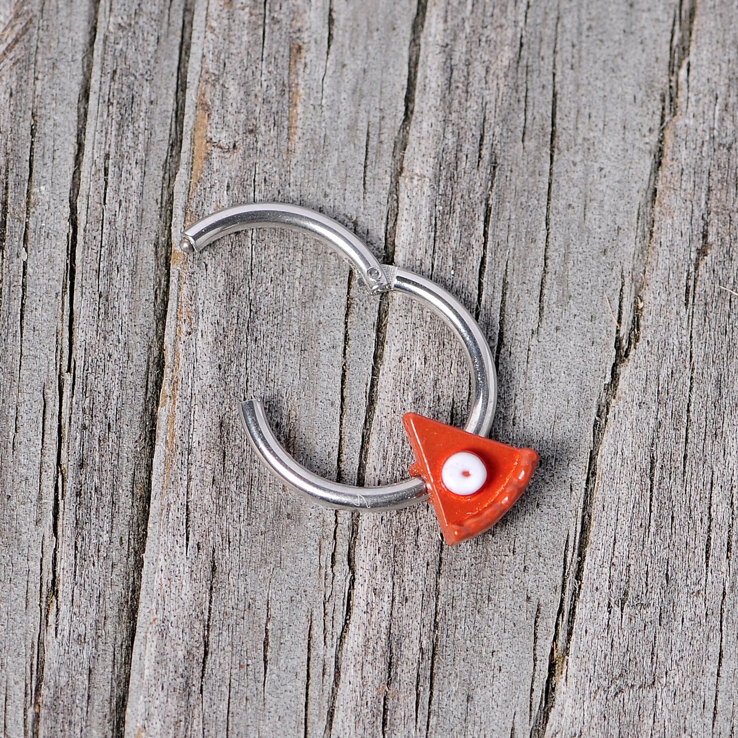 16G 3/8 Pumpkin Pie Thanksgiving Holiday Hinged Segment Ring