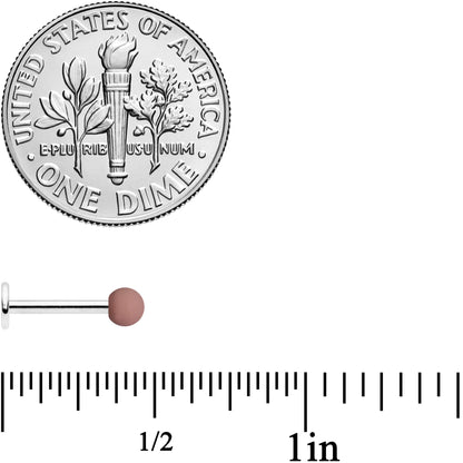 16G 5/16 Blue Brown Matte Labret Monroe Tragus Set of 4