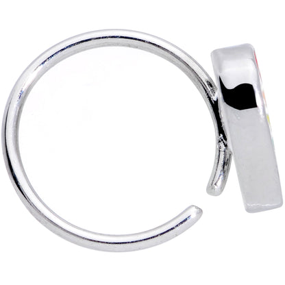 20G 5/16 Rainbow Pride Heart Nose Hoop