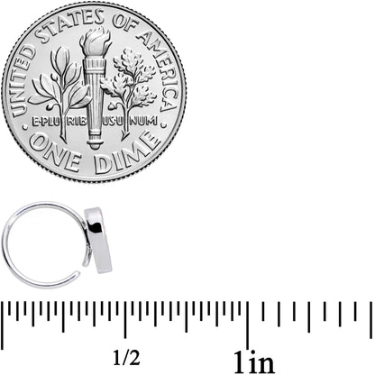 20G 5/16 Rainbow Pride Heart Nose Hoop