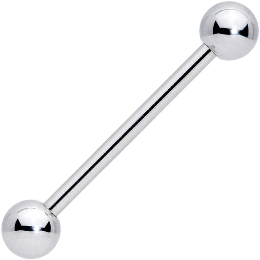 14G 3/4 Stainless Steel Extra Long Barbell Tongue Ring
