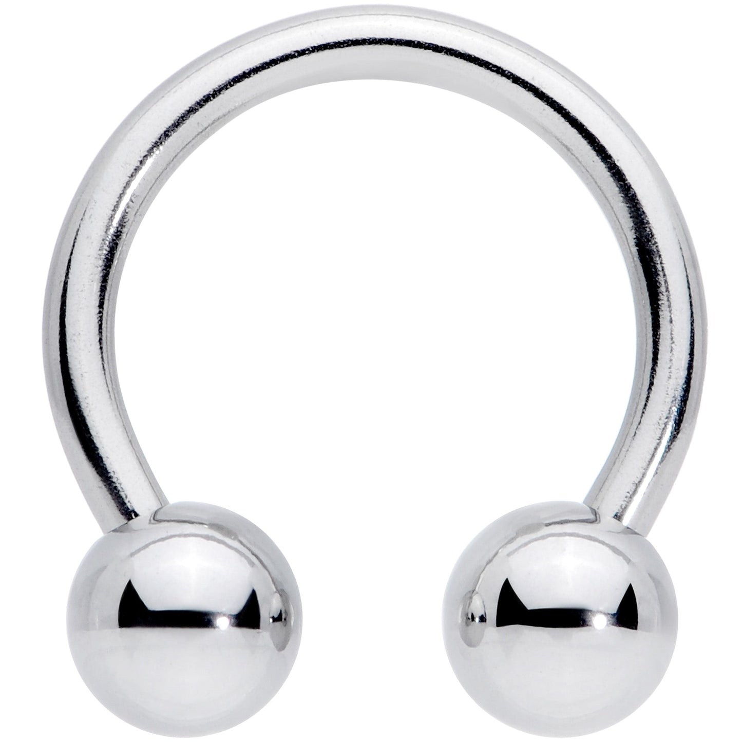 14G 7/16 Classic Steel Horseshoe Circular Barbell