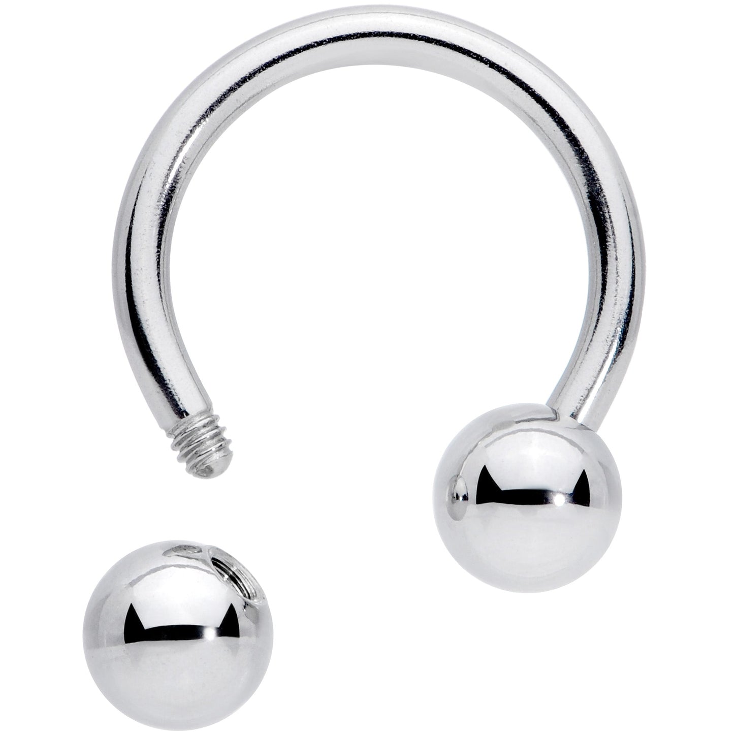 14G 7/16 Classic Steel Horseshoe Circular Barbell