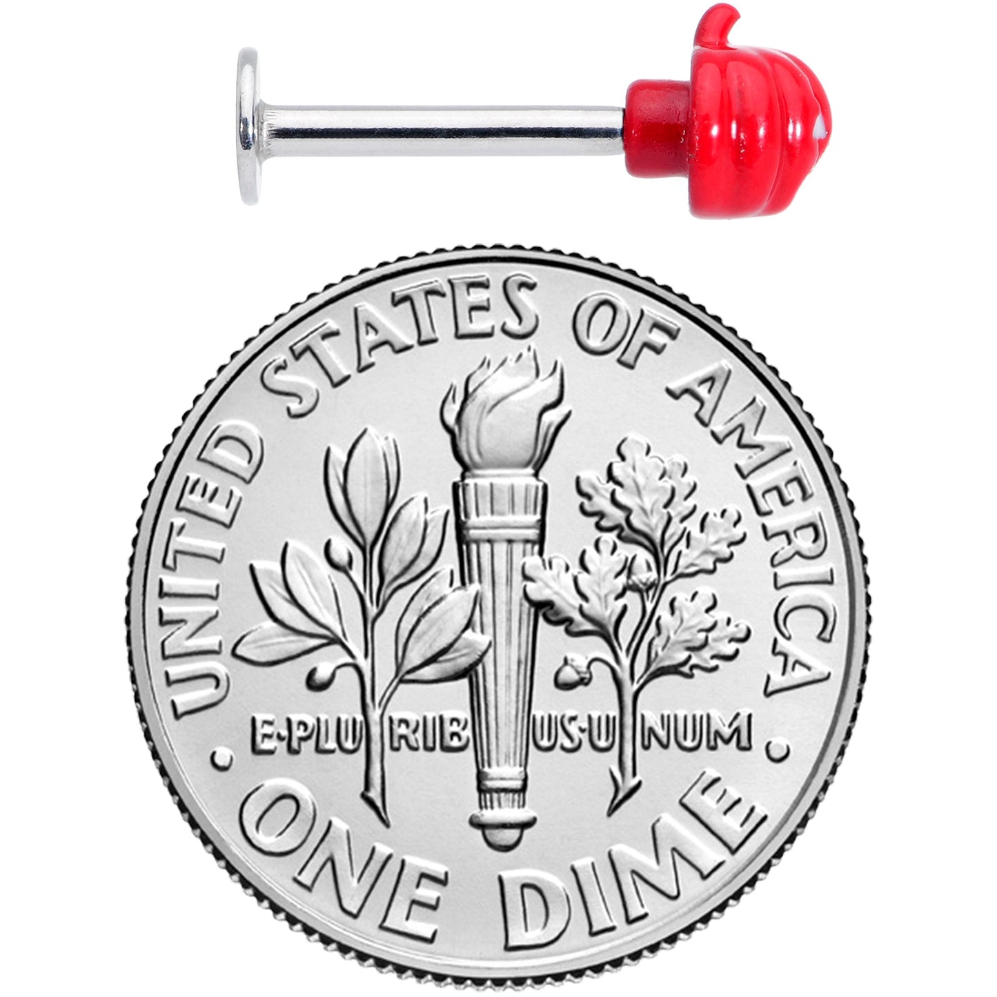 16G 5/16 Orange Pumpkin Halloween Labret Monroe Tragus