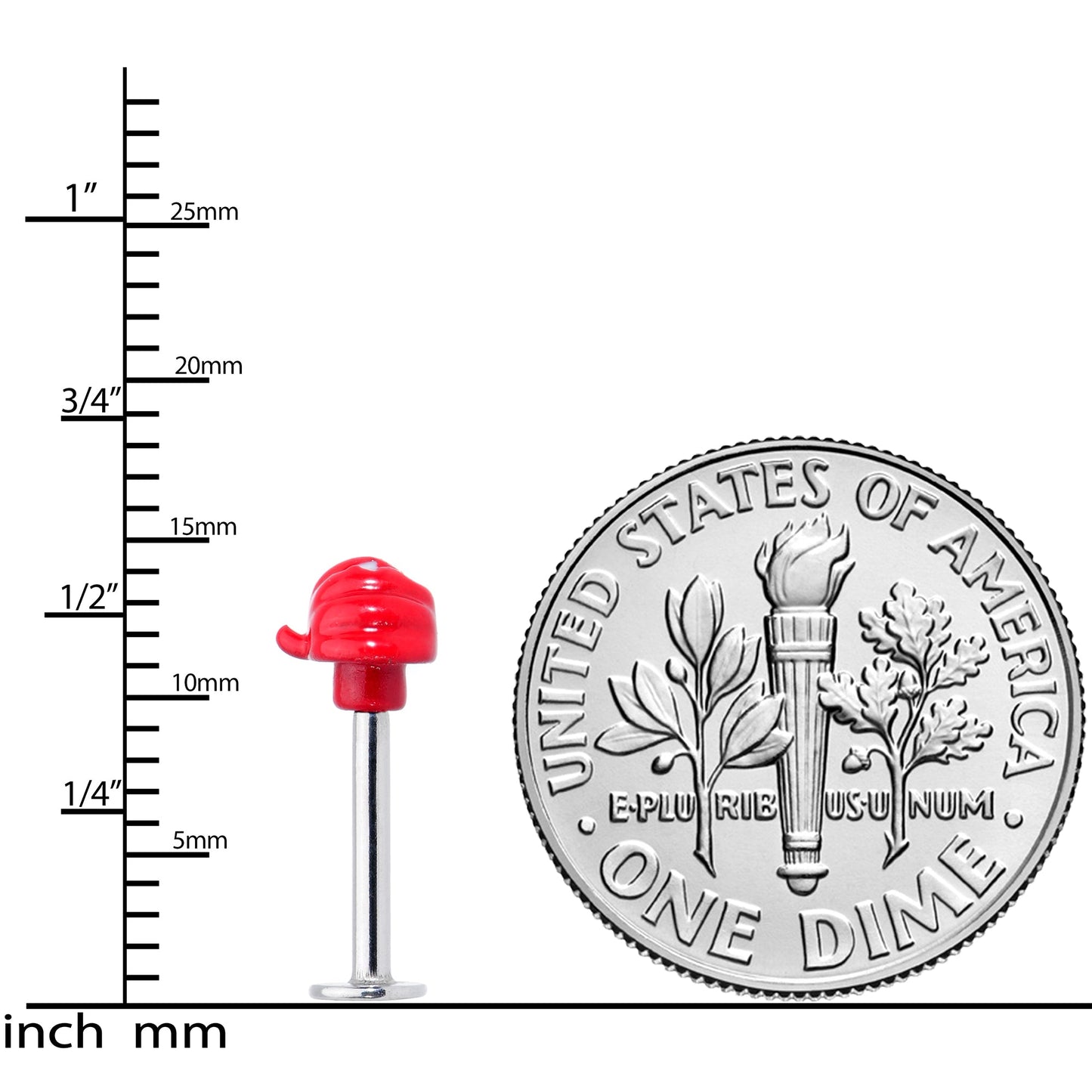 16G 5/16 Orange Pumpkin Halloween Labret Monroe Tragus