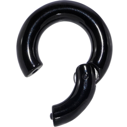 4G 1/2 Black PVD Steel Hinged Segment Ring