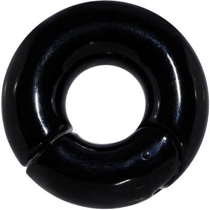 00G 1/2 Black PVD Steel Hinged Segment Ring
