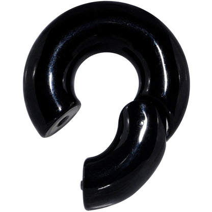 00G 1/2 Black PVD Steel Hinged Segment Ring
