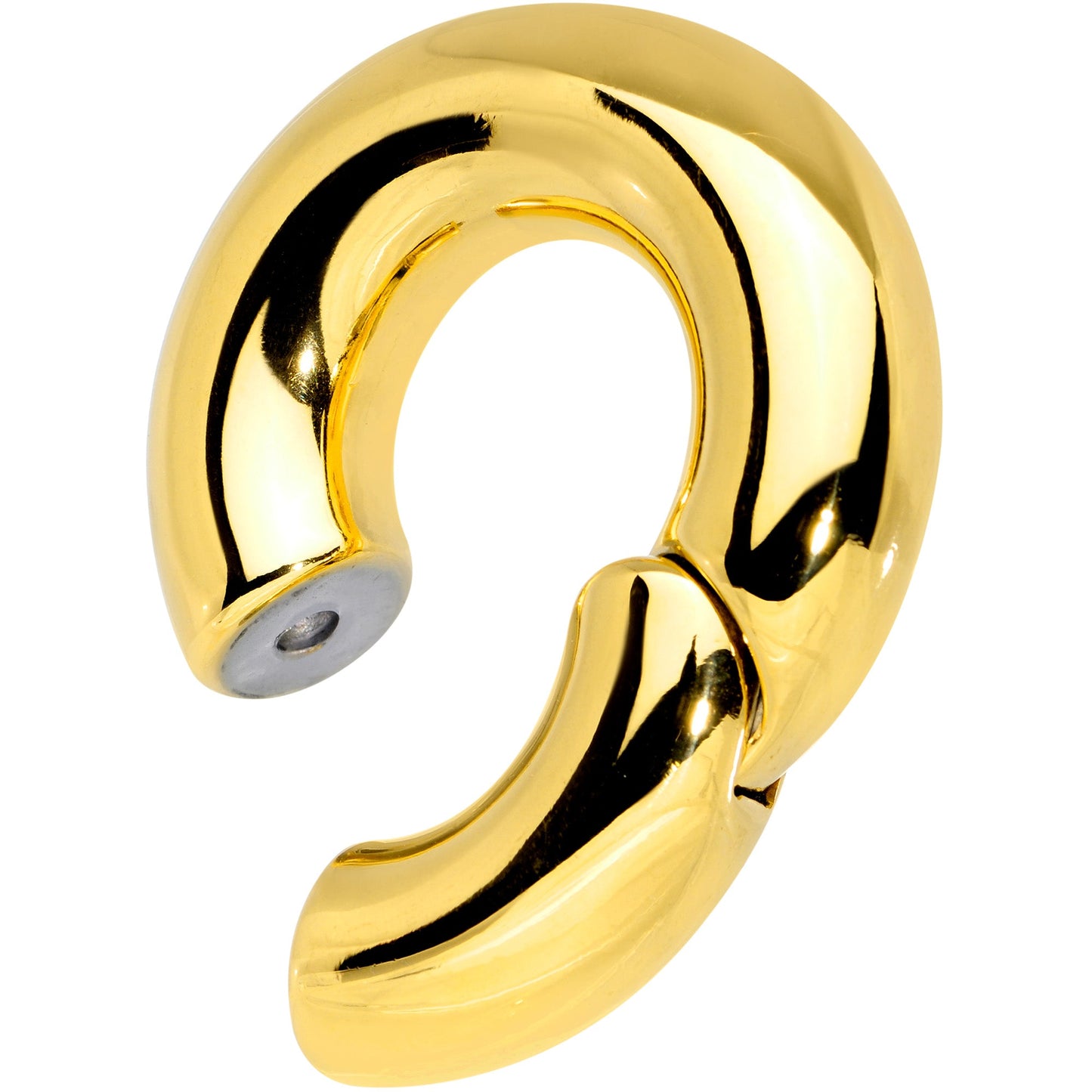 00G 5/8 Gold Tone PVD Steel Hinged Segment Ring